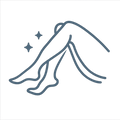 Smooths texture
