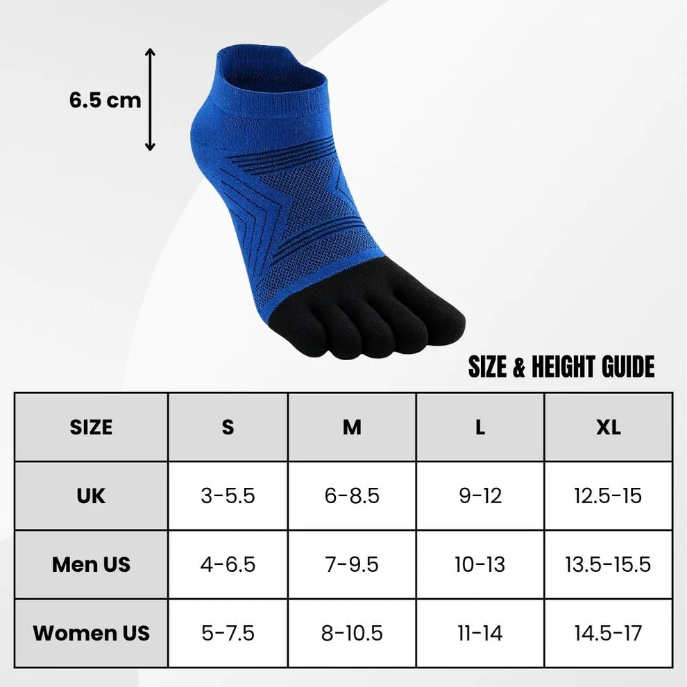 Merino Wool No Show Anti Blisters Socks